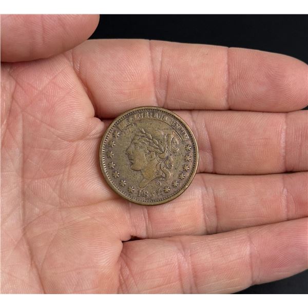 1837 Hard Times Token Centre Market New York
