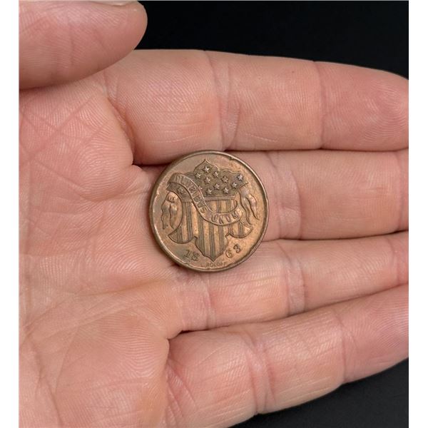 1863 Civil War Token Staudingers New York