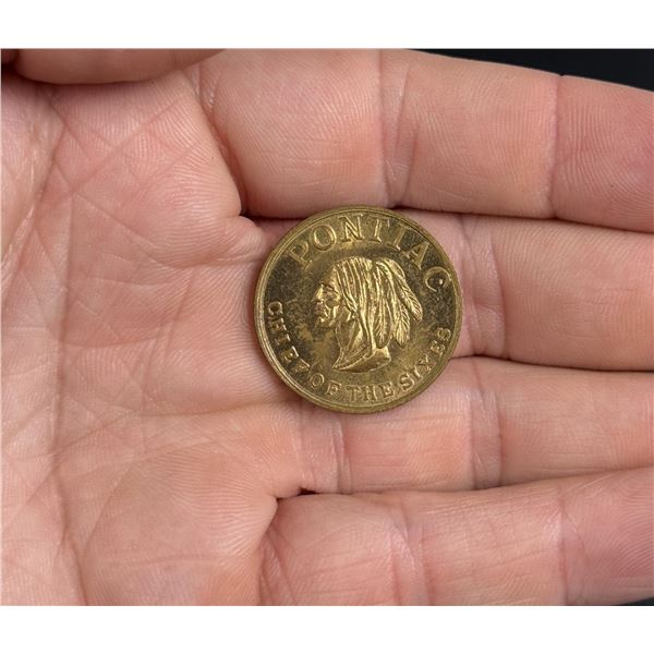 Pontiac Chief of the Sixes Advertising Token