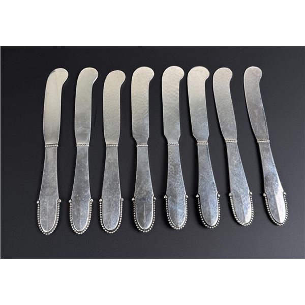 Georg Jensen Beaded Sterling Silver Knives