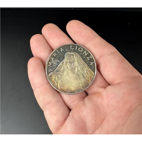 Maria Lionza Goddess of Love Nude Silver Coin