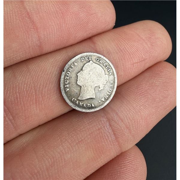 Canada 1890 5 Cent Silver Coin