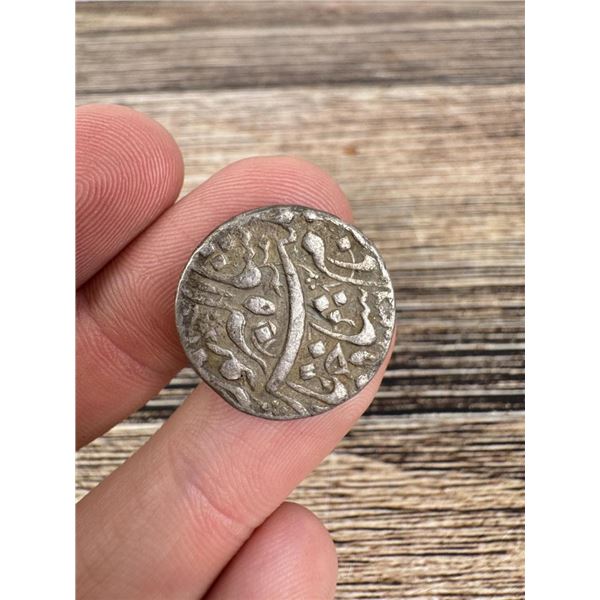 Antique Sikh Empire Islamic Silver Coin