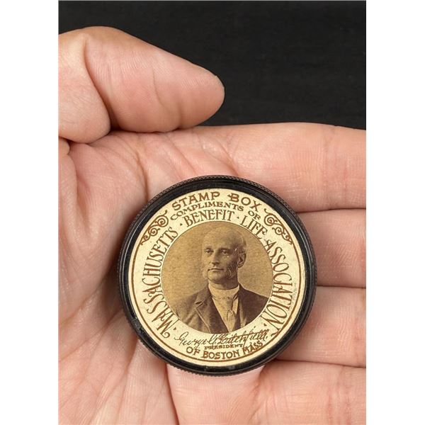 Massachusetts Benefit Life Association Stamp Box