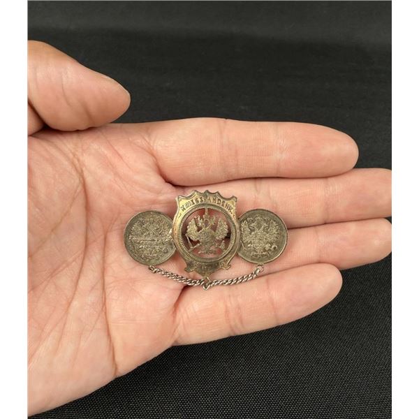 WW1 WWI German Souvenir Trench Art Brooch