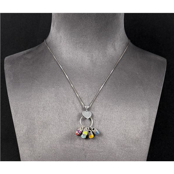 Sterling Silver Sneaker Charm Necklace