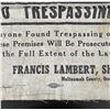 Image 2 : Oregon Cloth No Tresspassing Sign