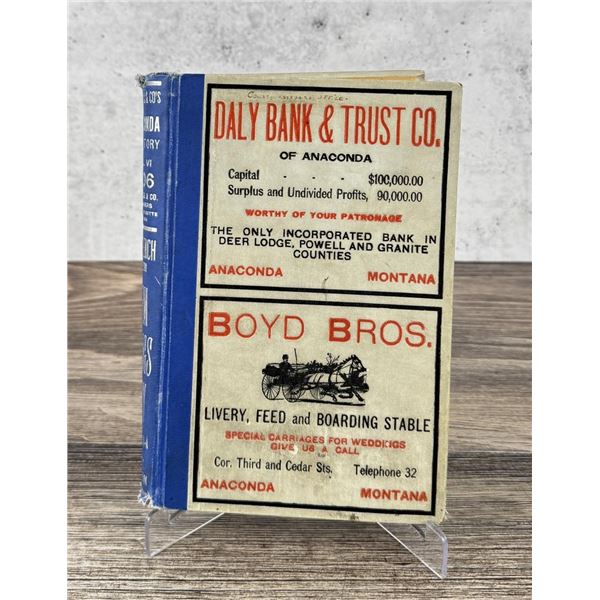 Polk 1906 Anaconda Montana City Directory