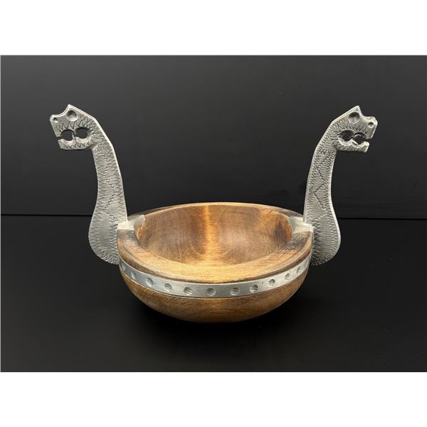 Saga Tinn Norway Viking Drinking Bowl