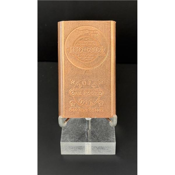 Northwestern Energy Montana One Pound Copper Bar