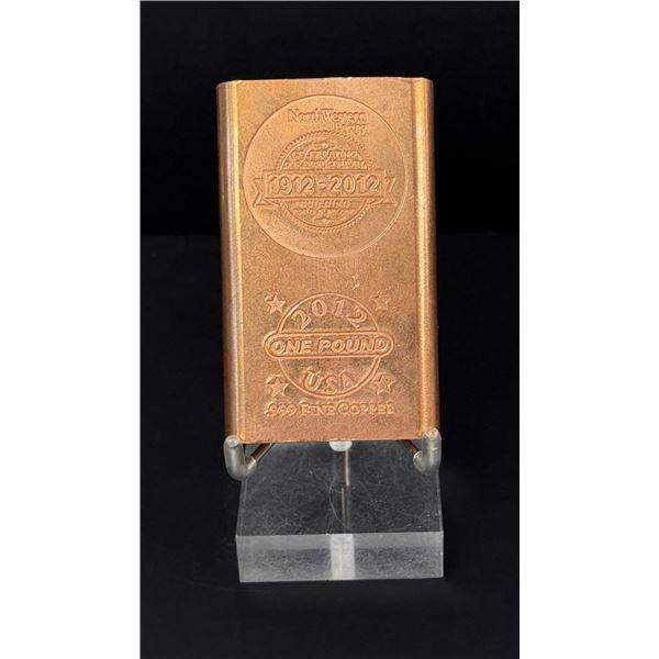 Northwestern Energy Montana One Pound Copper Bar