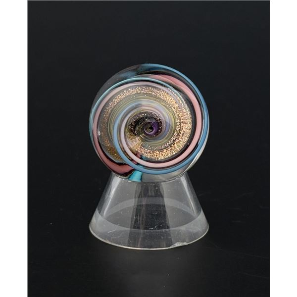 Art Glass Dichroic Vortex Marble