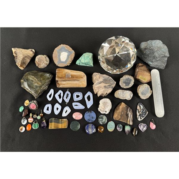 Collection of Rocks Fossils and Minerals
