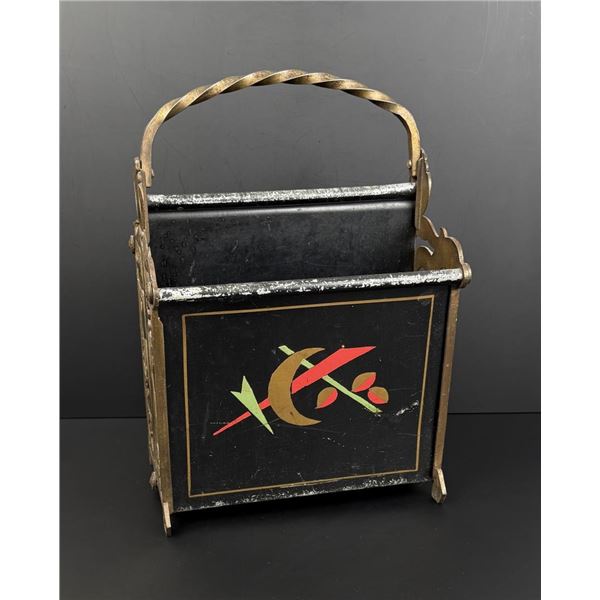 Art Deco Painted Magazine Stand