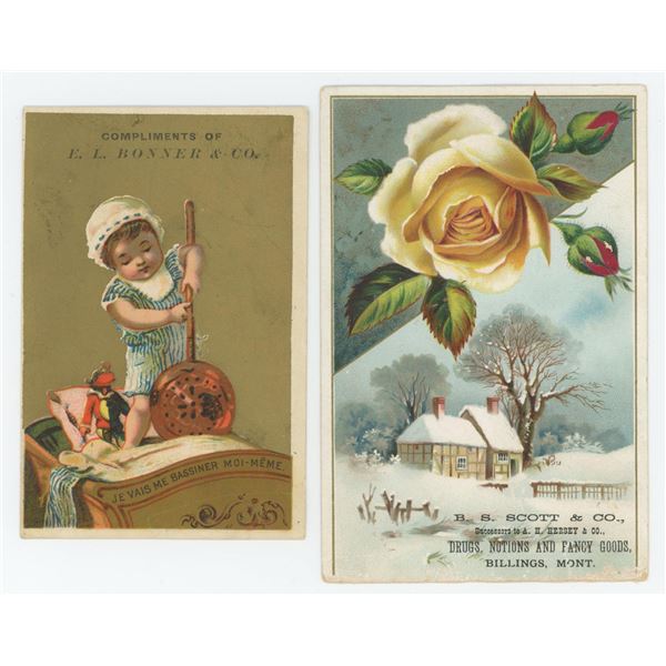 Bonner Billings Montana Trade Cards