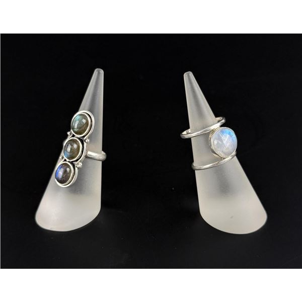 Sterling Silver Labradorite Rings
