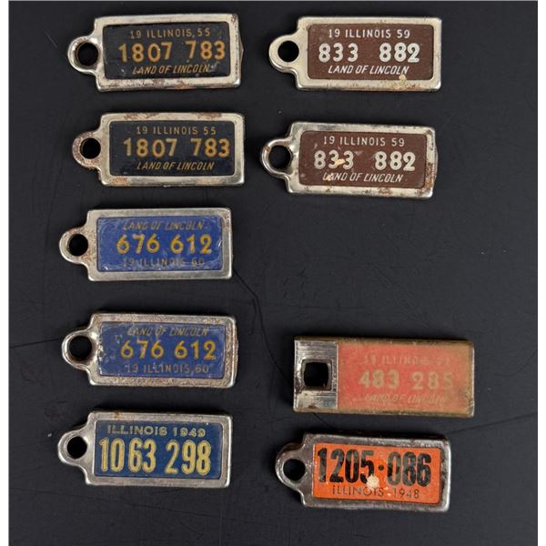 Illinois DAV Tags Keychains