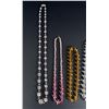 Image 2 : Art Deco Faceted Glass Flapper Necklaces