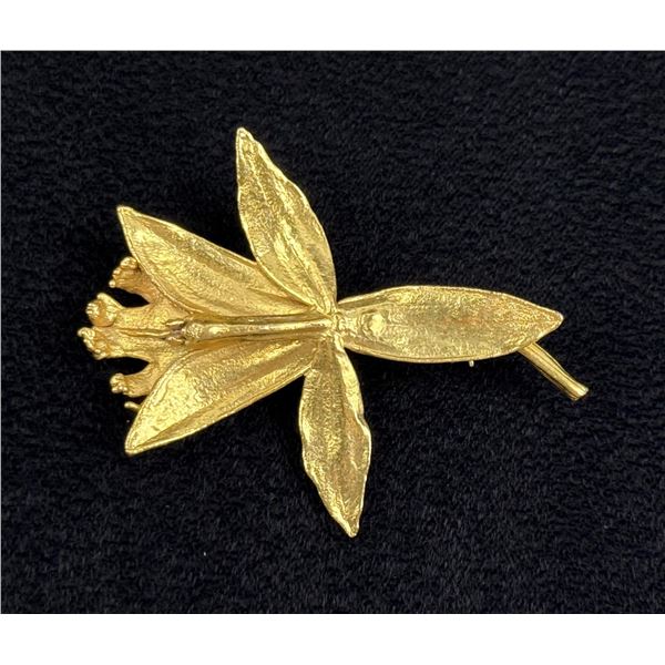 Flora Danica Eggert Sterling Silver Brooch