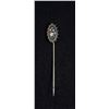 Image 1 : Italian Sterling Silver Micro Mosaic Stick Pin