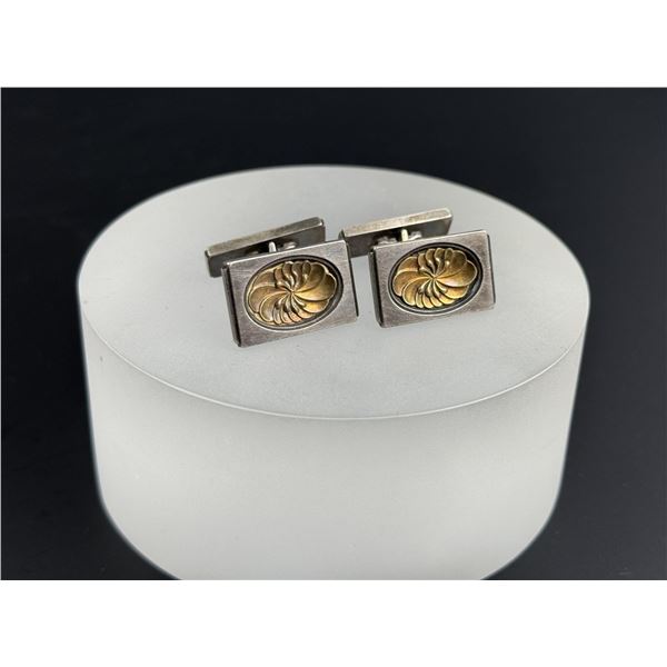 Georg Jensen 59a 18k Sterling Silver Cufflinks