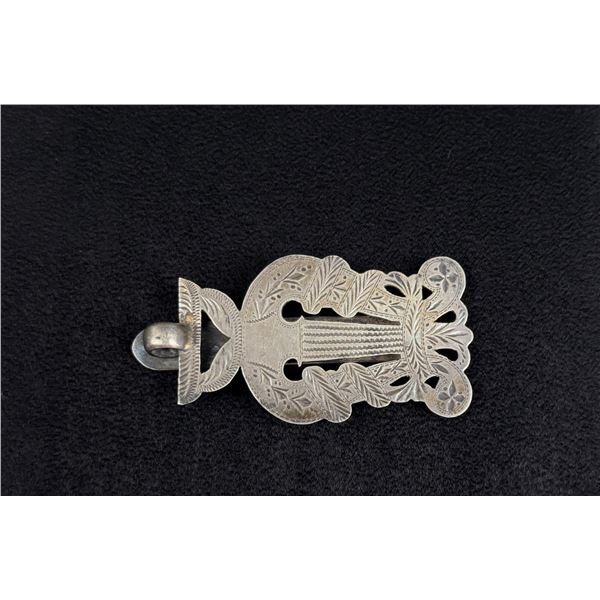 French Sterling Silver Chatelaine Belt Hook