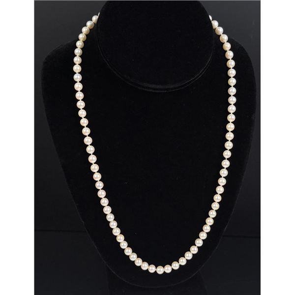 14k Gold Cultured Pearl Necklace