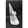 Image 2 : Zuni Sterling Silver Turquoise Inlaid Ring