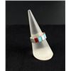 Image 1 : Zuni Sterling Silver Inlaid Ring