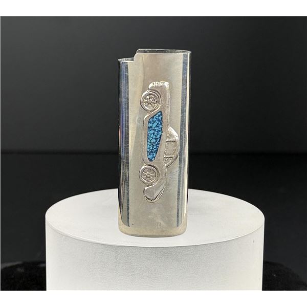 Navajo Chip Inlaid Car Lighter Case