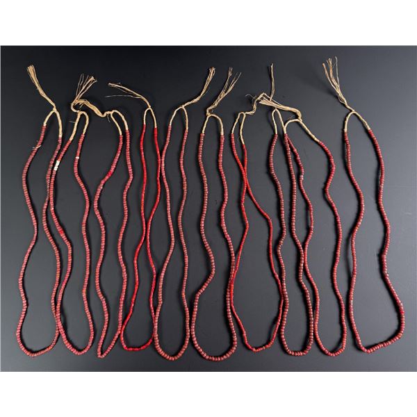 Hudsons Bay Red White Heart Trade Beads