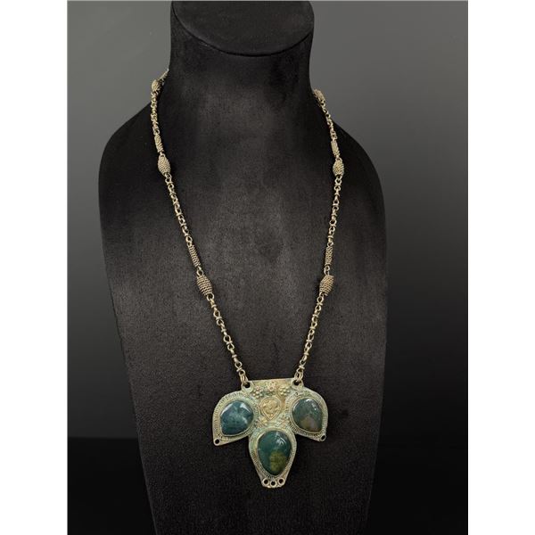 Afghan Kuchi Chrysocolla Necklace