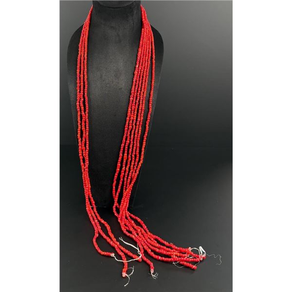 Hudsons Bay Red White Heart Trade Beads