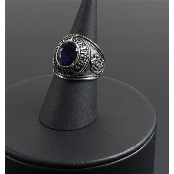 Korean War US Navy Sterling Silver Ring