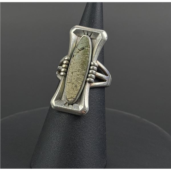 Old Pawn Navajo Sterling Silver Turquoise Ring