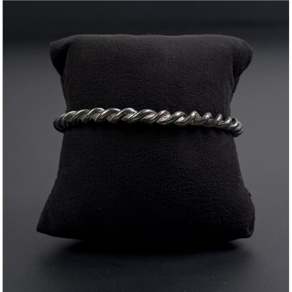 Navajo Sterling Silver Twisted Bracelet