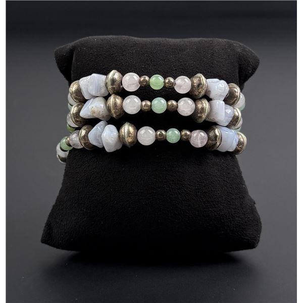 Carolyn Pollack Sterling Memory Wire Bracelet