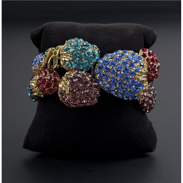 Rhinestone Costume Jewelry Fruit Bracelet