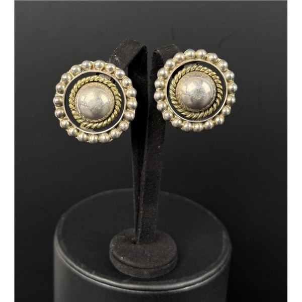 Taxco Mexico Sterling Silver Earrings