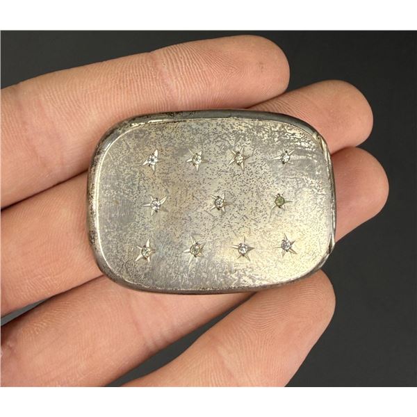 Sterling Silver Gemstone Pill Box