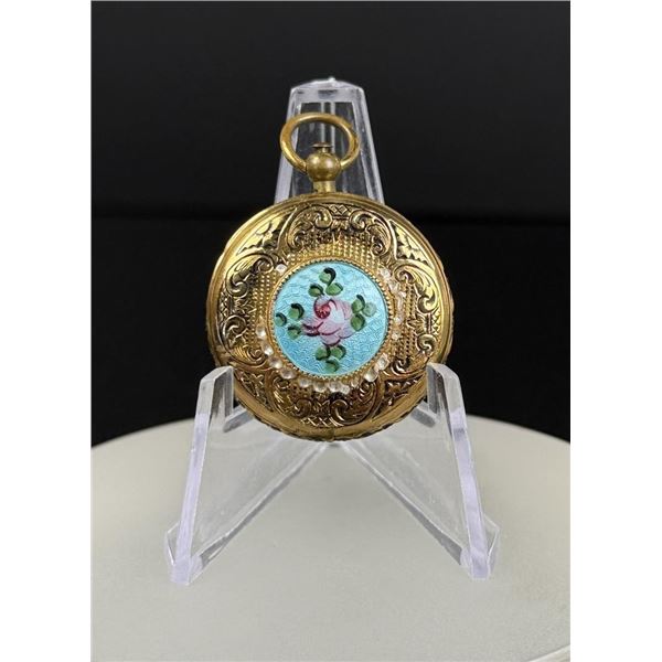Victorian Guilloche Enamel Locket