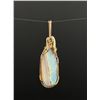 Image 1 : Wire Wrapped Australian Boulder Opal Pendant