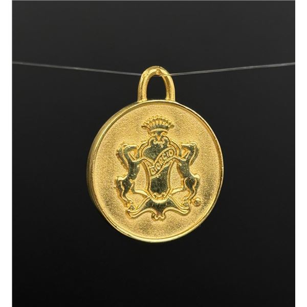 Giorgio Beverly Hills Etruscan Gold Plate Charm