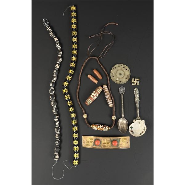 Native American Whirling Log Swastika Jewelry