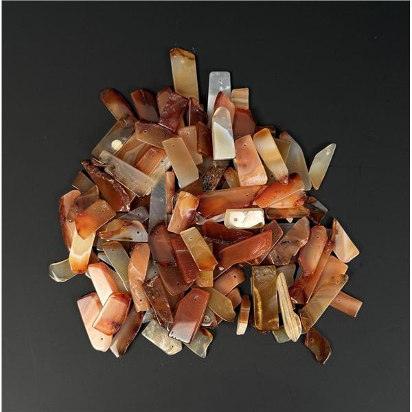 Carnelian Tab Beads