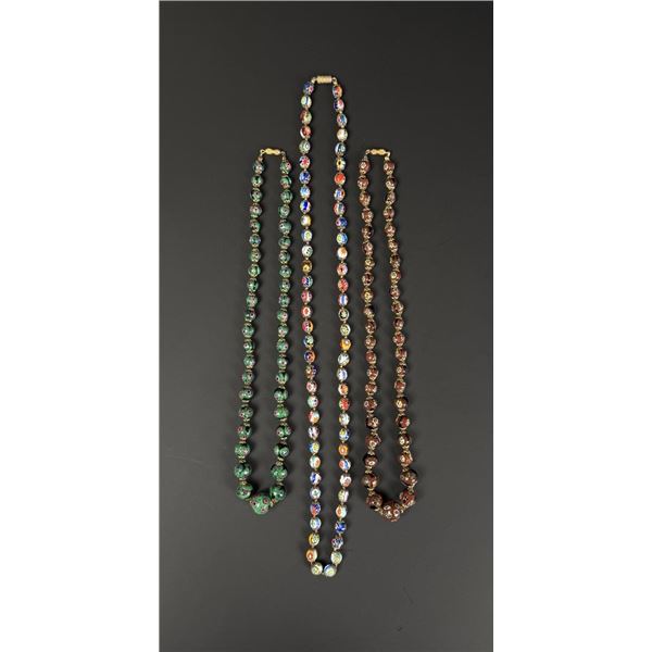 Venetian Murano Millefiori Beaded Necklaces