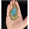 Image 1 : Laton Mexico Brass Chip Inlay Pendant