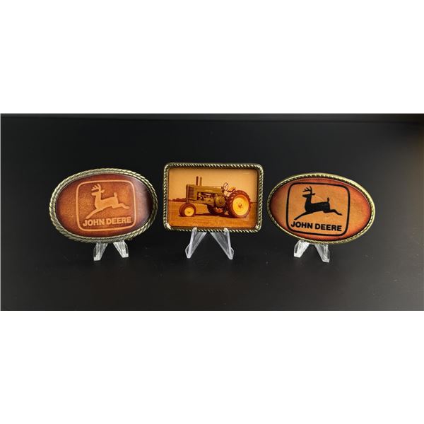 Agri Photo John Deere Leather Belt Buckles