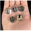 Image 2 : Navajo Sterling Silver Basket Button Covers