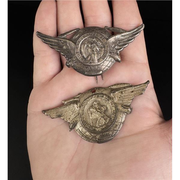 Saint Christopher Be My Guide Pins